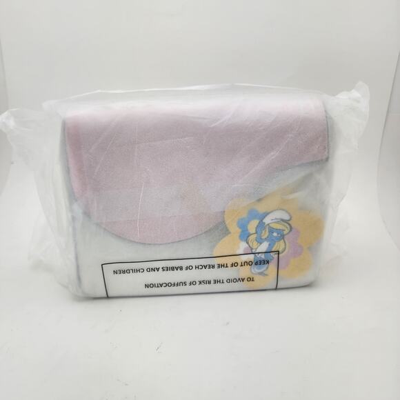 Unique Vintage Smurfs Purse Smurfett Pink kidcore Cartoon 90s Nostalgic Shoulder - Picture 2 of 11